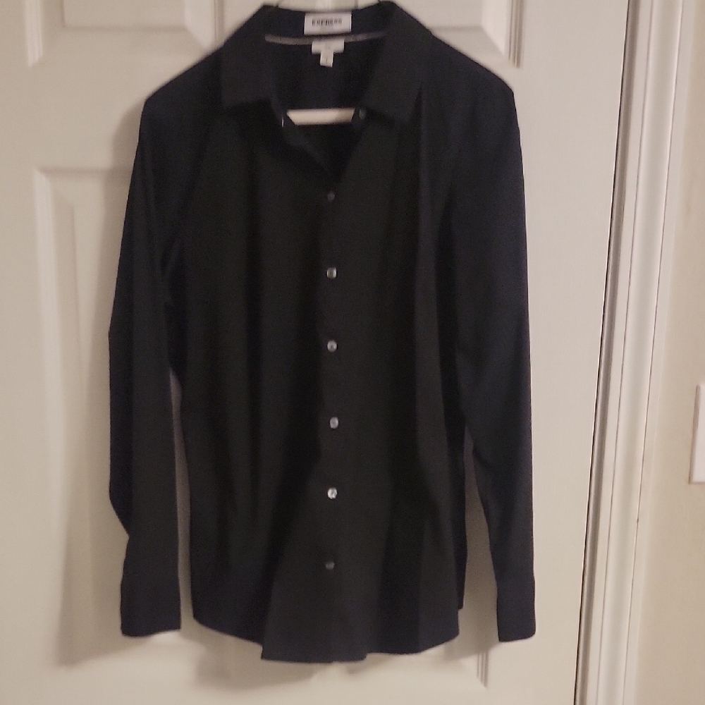 Express women's Black Casual Button Down Shirt